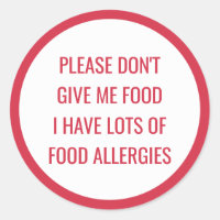 Allergie alimentaire pour enfants S'il vous plaît