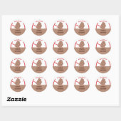 Sticker Rond Allergie Chocolat (Feuille)