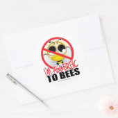 Sticker Rond Allergie des abeilles (Enveloppe)