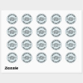 STICKER ROND ALLERGIE DES COQUILLES (Feuille)