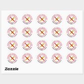 Sticker Rond Allergie gluten (Feuille)