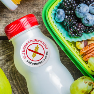 Sticker Rond Allergie gluten