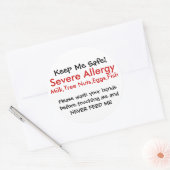 Sticker Rond Allergie grave (Enveloppe)