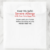 Sticker Rond Allergie grave (Sac)