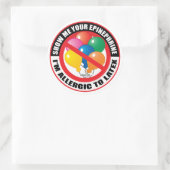 Sticker Rond Allergie latex (Sac)