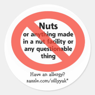 STICKER ROND ALLERGIE NUT