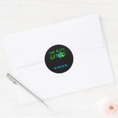Sticker Rond Alley Gator Funny Bowling (Enveloppe)