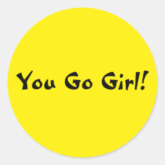 Sticker Rond Allez, fille