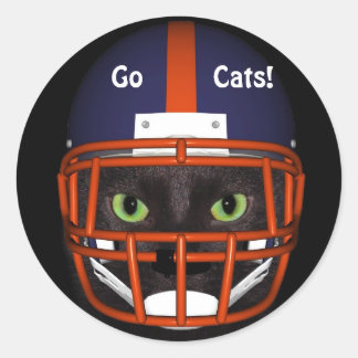 STICKER ROND ALLEZ LES CHATS !