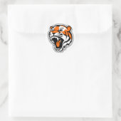 STICKER ROND ALLEZ LES TIGRES ! (Sac)