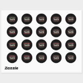 Sticker Rond Allez Taco. (Feuille)