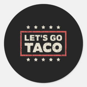 Sticker Rond Allez Taco.