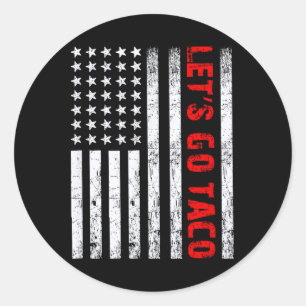 Sticker Rond Allez Taco1