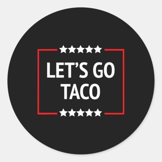 Sticker Rond Allez Taco 11 (Devant)