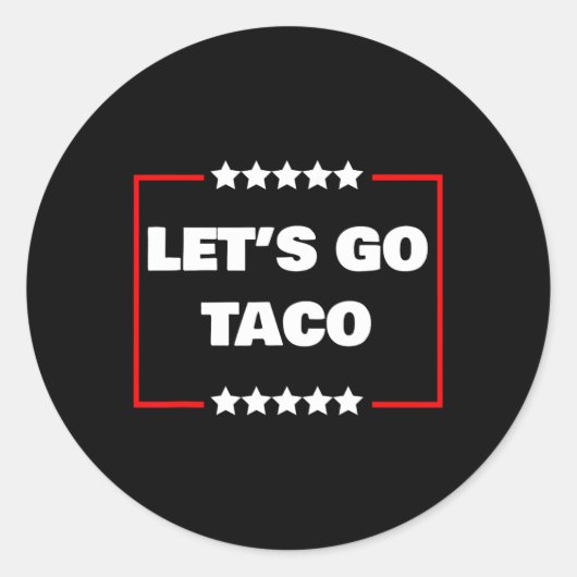 Sticker Rond Allez Taco 17 (Devant)