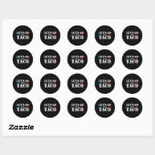 Sticker Rond Allez Taco 25 (Feuille)