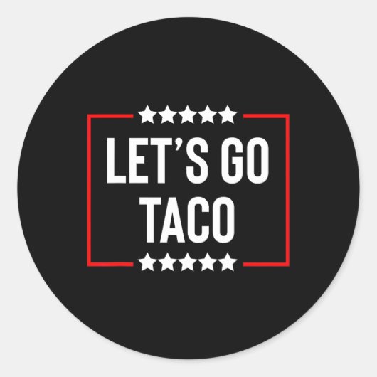 Sticker Rond Allez Taco 26 (Devant)