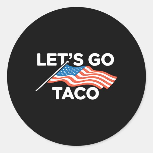 Sticker Rond Allez Taco 27 (Devant)