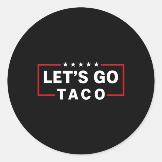 Sticker Rond Allez Taco 6 (Devant)
