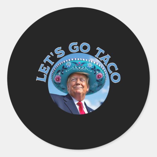 Sticker Rond Allez Taco 9 (Devant)