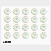 Sticker Rond Allez-y ! Boules de savon enfant anniversaire merc (Feuille)