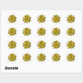 Sticker Rond Allez-y maintenant (Feuille)