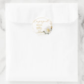 Sticker Rond Alliance romantique or rose  (Sac)