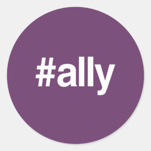 STICKER ROND ALLIÉ DE HASHTAG