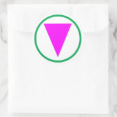 Sticker Rond allié LGBTQ. (Sac)