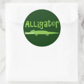 Sticker Rond Alligator (Sac)