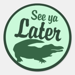 Sticker Rond Alligator