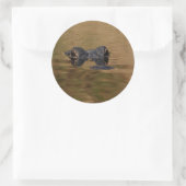 Sticker Rond alligator (Sac)