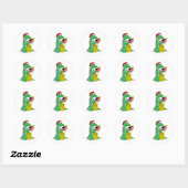 Sticker Rond Alligator (Feuille)