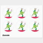 Sticker Rond Alligator Cheer (Feuille)