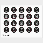 Sticker Rond Allons au Taco4 (Feuille)