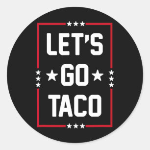Sticker Rond Allons au Taco4
