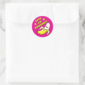 Sticker Rond Allons Bananes ! (Sac)