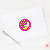 Sticker Rond Allons Bananes ! (Enveloppe)