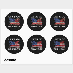 Sticker Rond Allons Brandon