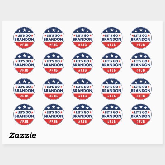 Sticker Rond Allons Brandon (Feuille)