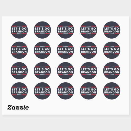 Sticker Rond Allons Brandon (Feuille)