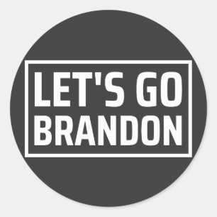 Sticker Rond allons brandon et allons à brandon