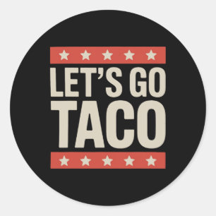 Sticker Rond Allons Taco Chemise Allons Taco 36