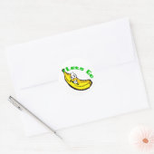 Sticker Rond Allons-y bananes (Enveloppe)