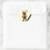 Sticker Rond Allons-y - Bowling (Sac)