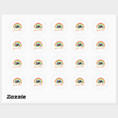 Sticker Rond Ally Cat Lgbt Pride Cat  (Feuille)