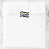 STICKER ROND ALLY FLAG WAVANT (Sac)