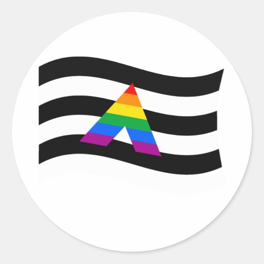 STICKER ROND ALLY FLAG WAVANT (Devant)