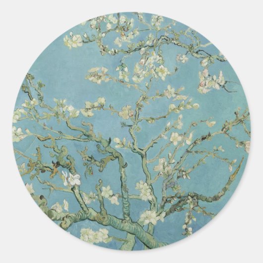 Sticker Rond Almond Blossom : Vincent Van Gogh (Devant)