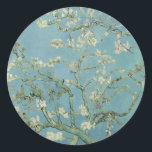 Sticker Rond Almond Blossom : Vincent Van Gogh<br><div class="desc">Fleur d'amandes. Peint par Vincent Van Gogh en 1890. Cette image est du domaine public.</div>